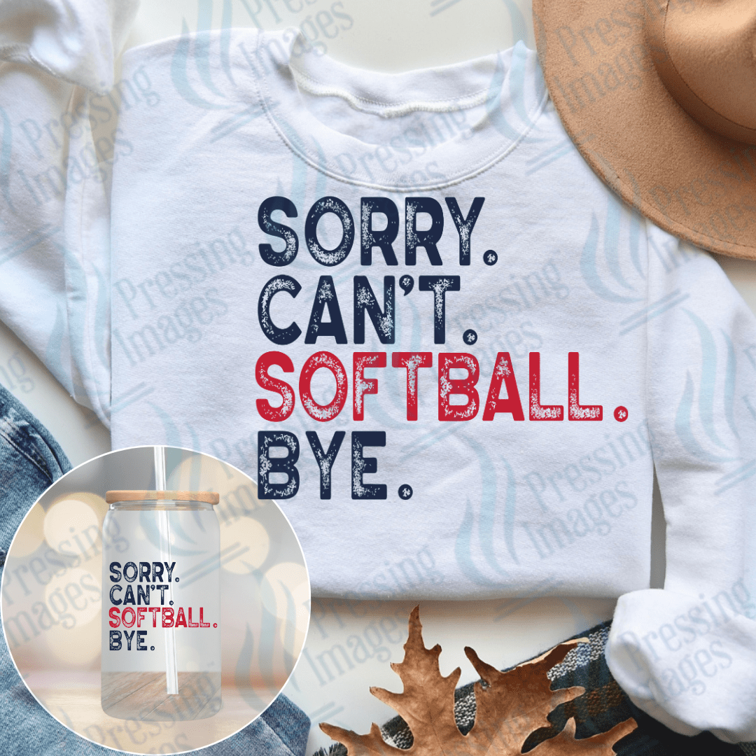 DTF 3863 Sorry Can't - Pressing Images