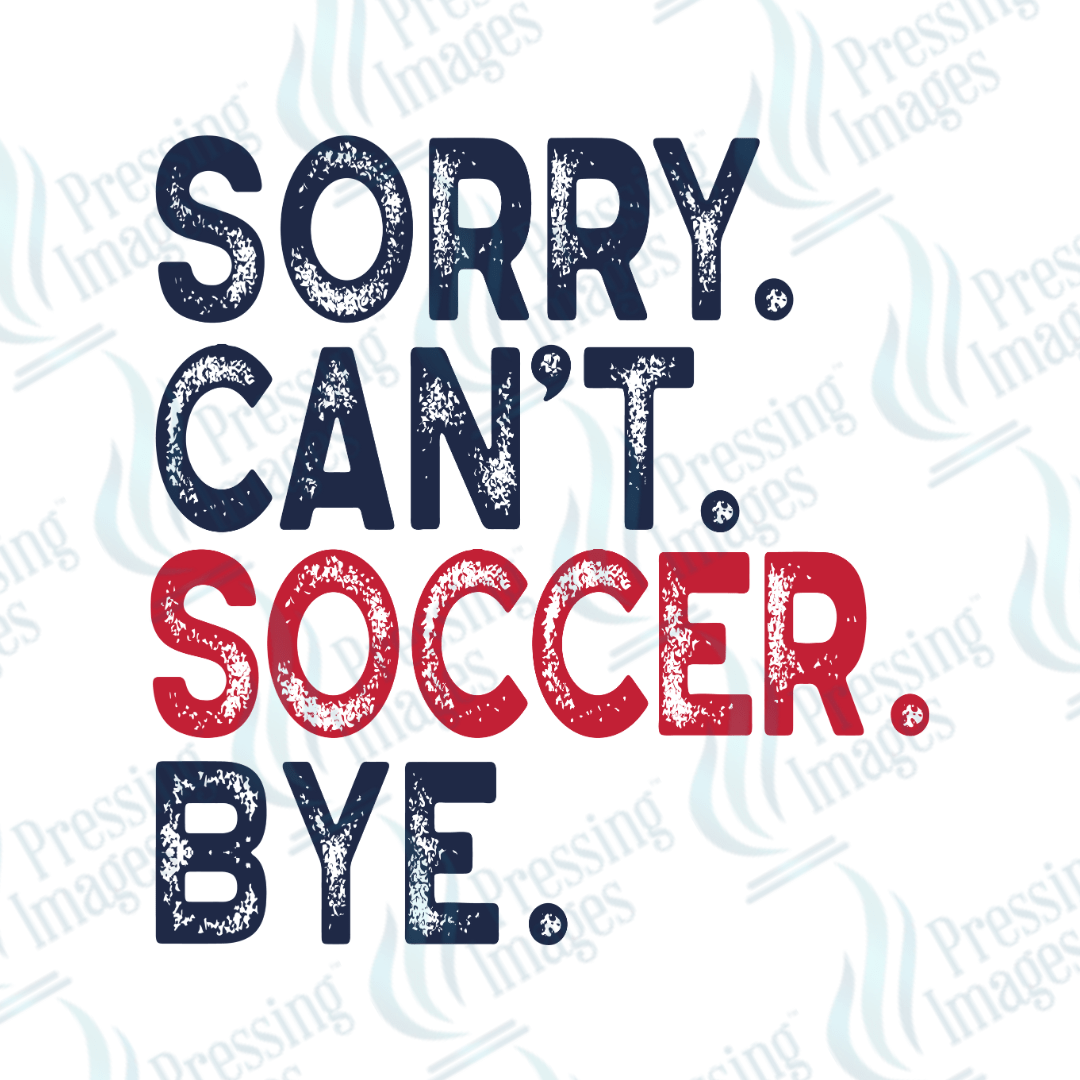 DTF 3863 Sorry Can't - Pressing Images