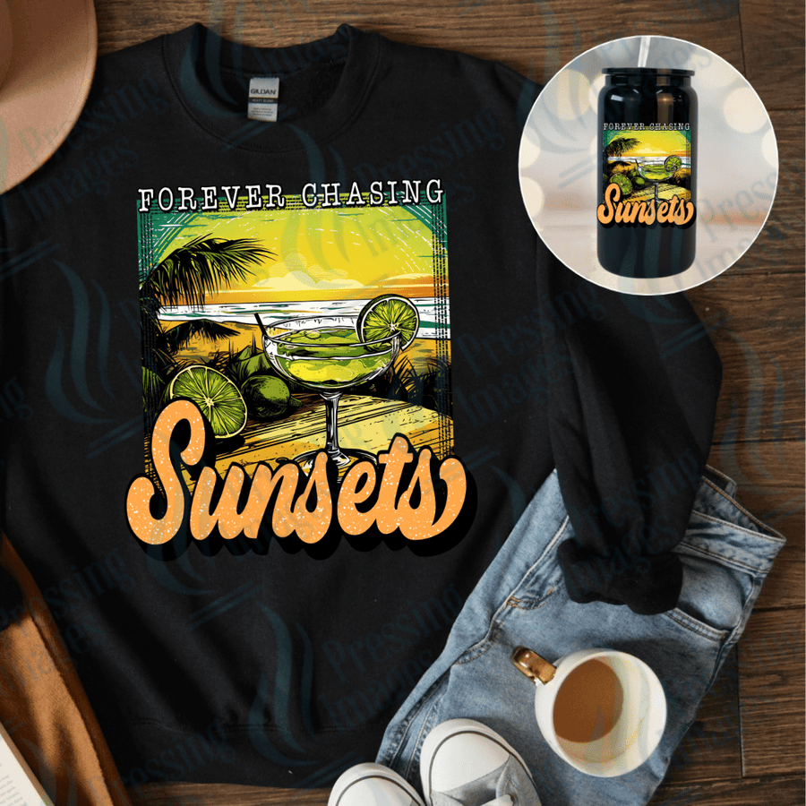 DTF 3866 Forever Chasing Sunsets - Pressing Images