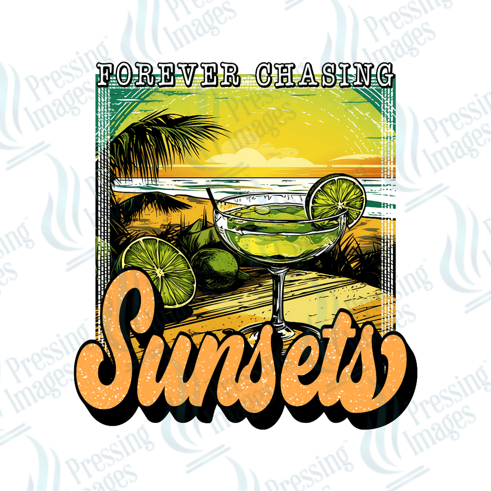 DTF 3866 Forever Chasing Sunsets - Pressing Images