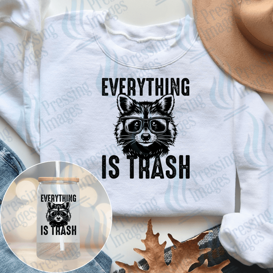 DTF 3869 Everything is Trash - Pressing Images