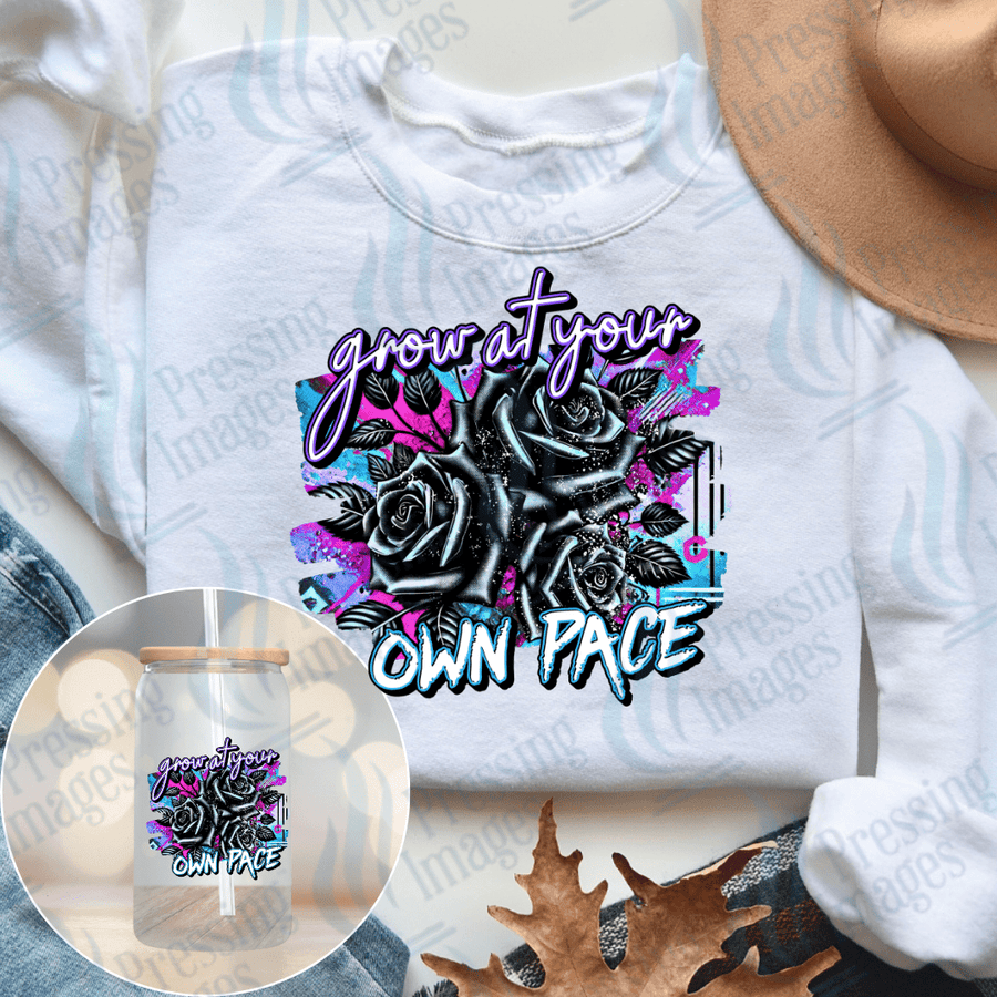 DTF 3873 Grow at Your Own Pace - Pressing Images