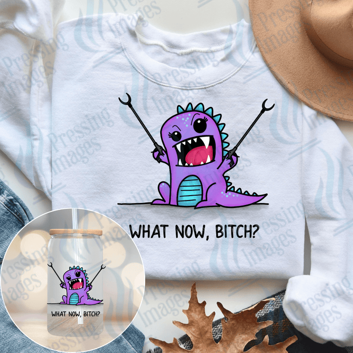 DTF 3890 What Now Bitch - Pressing Images