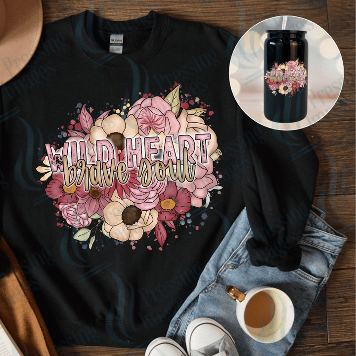 DTF 3891 Wild Heart Brave Soul - Pressing Images