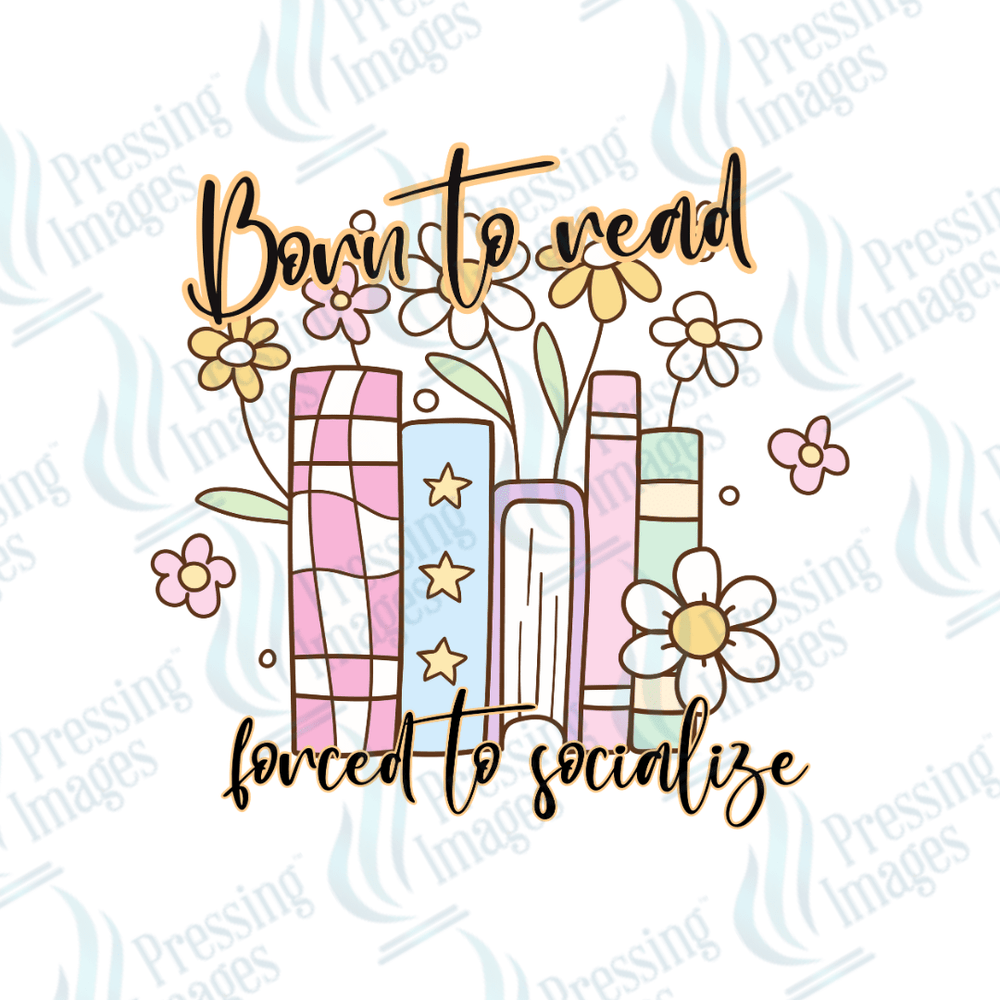 DTF 3897 Born To Read - Pressing Images