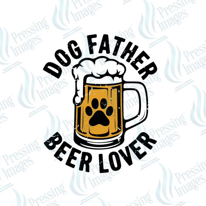 DTF 3899 Dog Father - Pressing Images