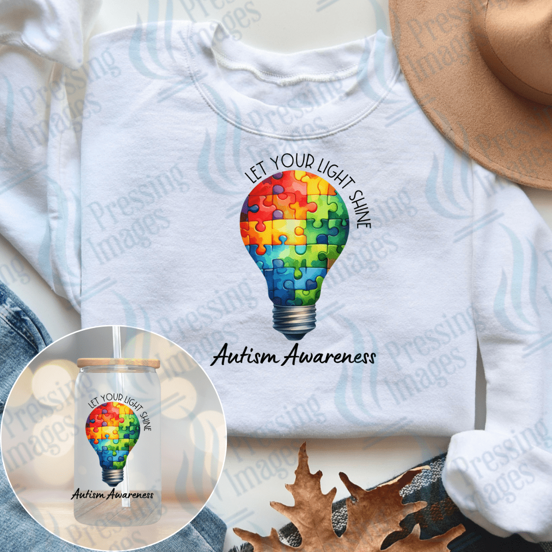 DTF 3906 Let Your Light Shine - Pressing Images