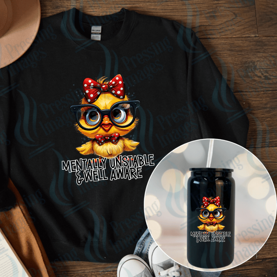 DTF 3907 Mentally Unstable - Pressing Images
