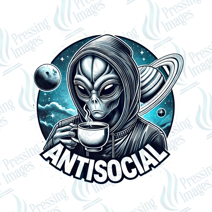 DTF 3913 Antisocial Alien - Pressing Images