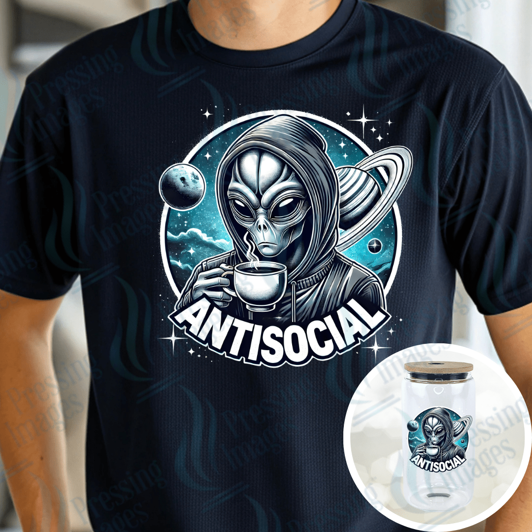 DTF 3913 Antisocial Alien - Pressing Images