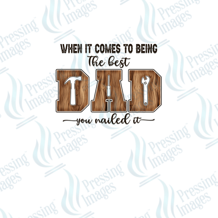 DTF 3934 Dad Nailed It - Pressing Images