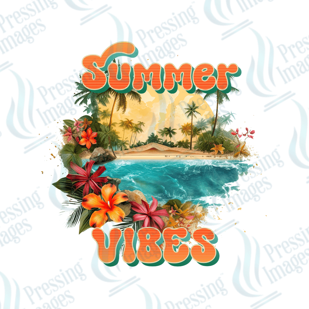 DTF 3944 Summer Vibes - Pressing Images