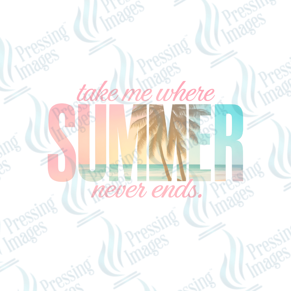DTF 3949 Summer Never Ends - Pressing Images