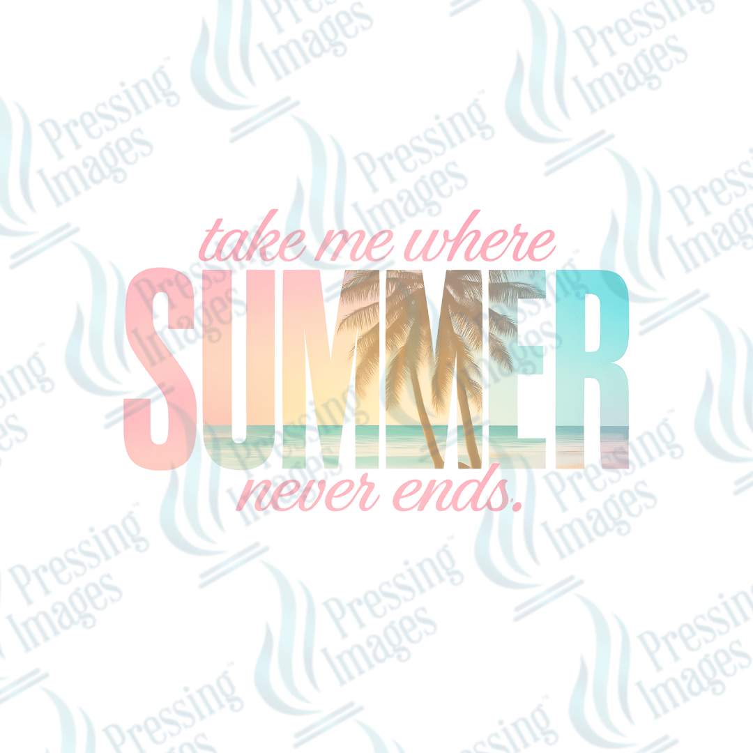 DTF 3949 Summer Never Ends - Pressing Images