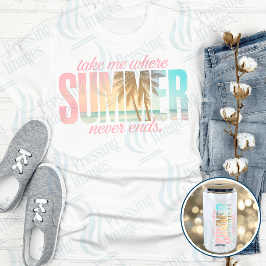 DTF 3949 Summer Never Ends - Pressing Images