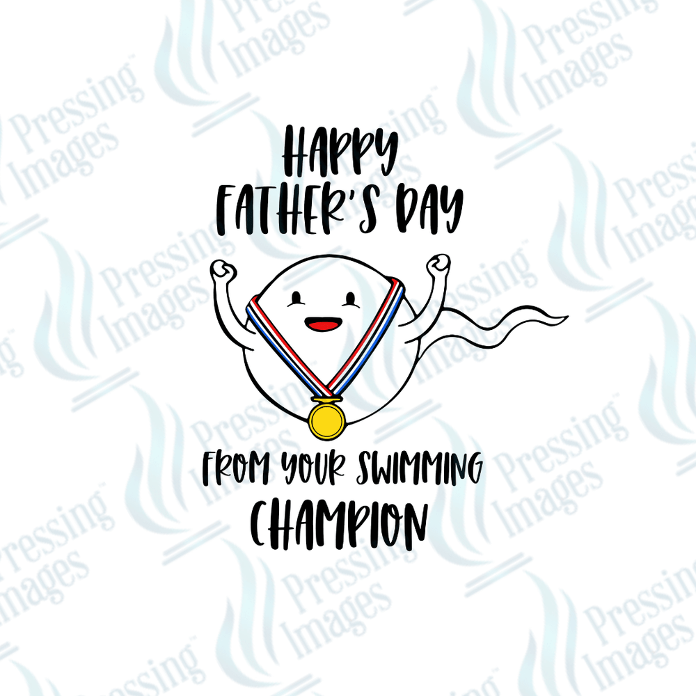 DTF 3951 Swimming Champ - Pressing Images