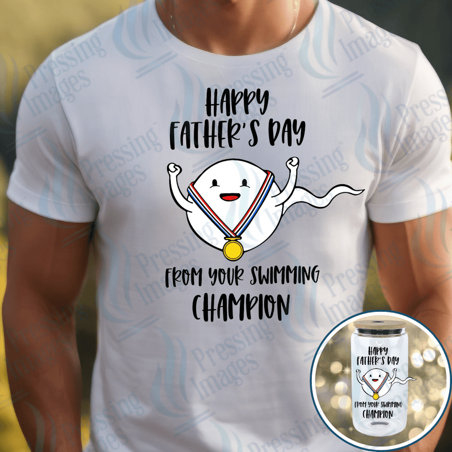 DTF 3951 Swimming Champ - Pressing Images