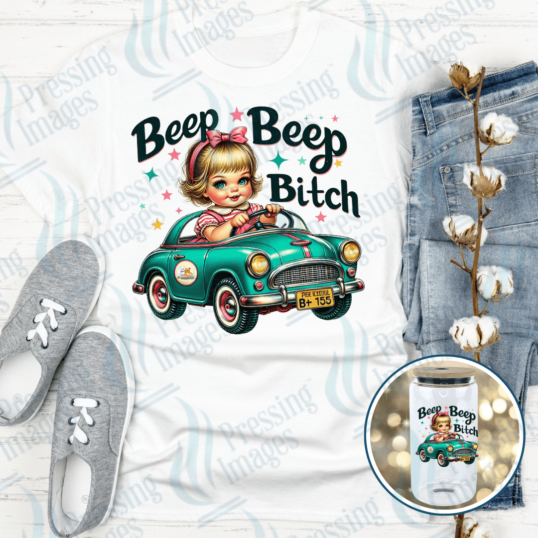 DTF 3959 Beep Beep Bitch - Pressing Images