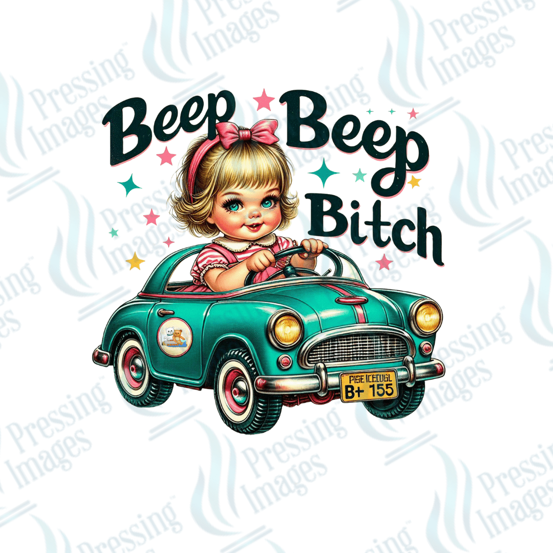 DTF 3959 Beep Beep Bitch - Pressing Images