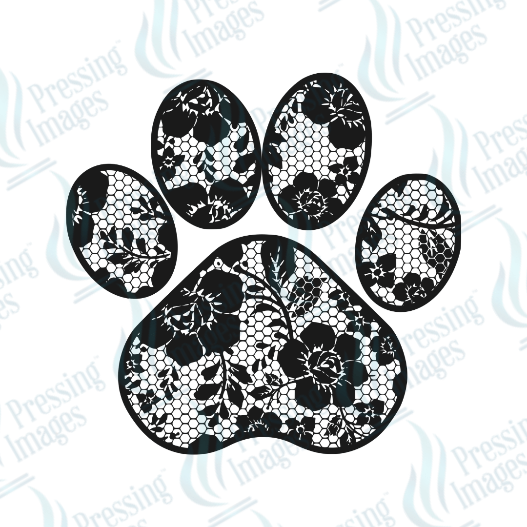 DTF 3961 Lace Paw - Pressing Images
