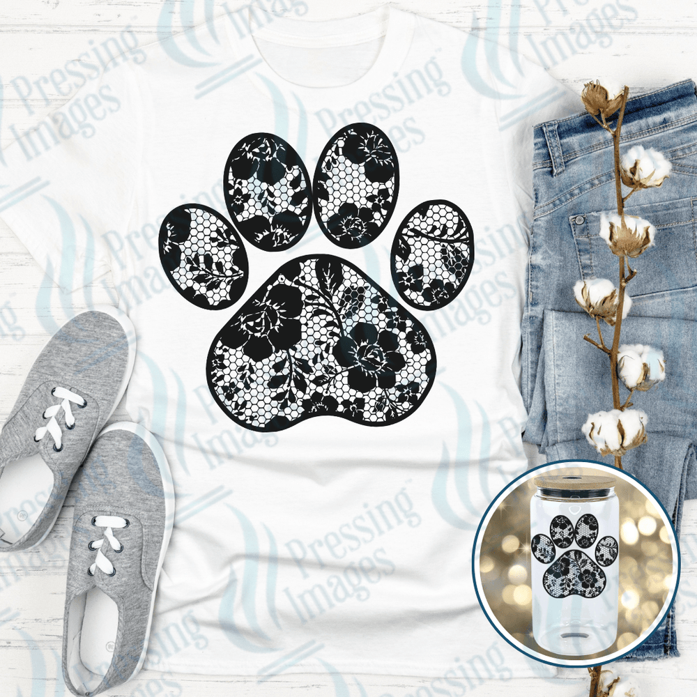 DTF 3961 Lace Paw - Pressing Images