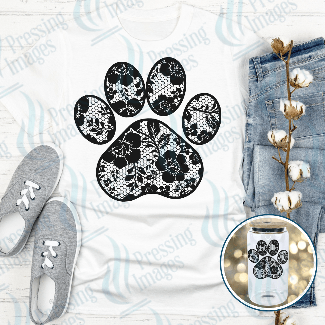 DTF 3961 Lace Paw - Pressing Images