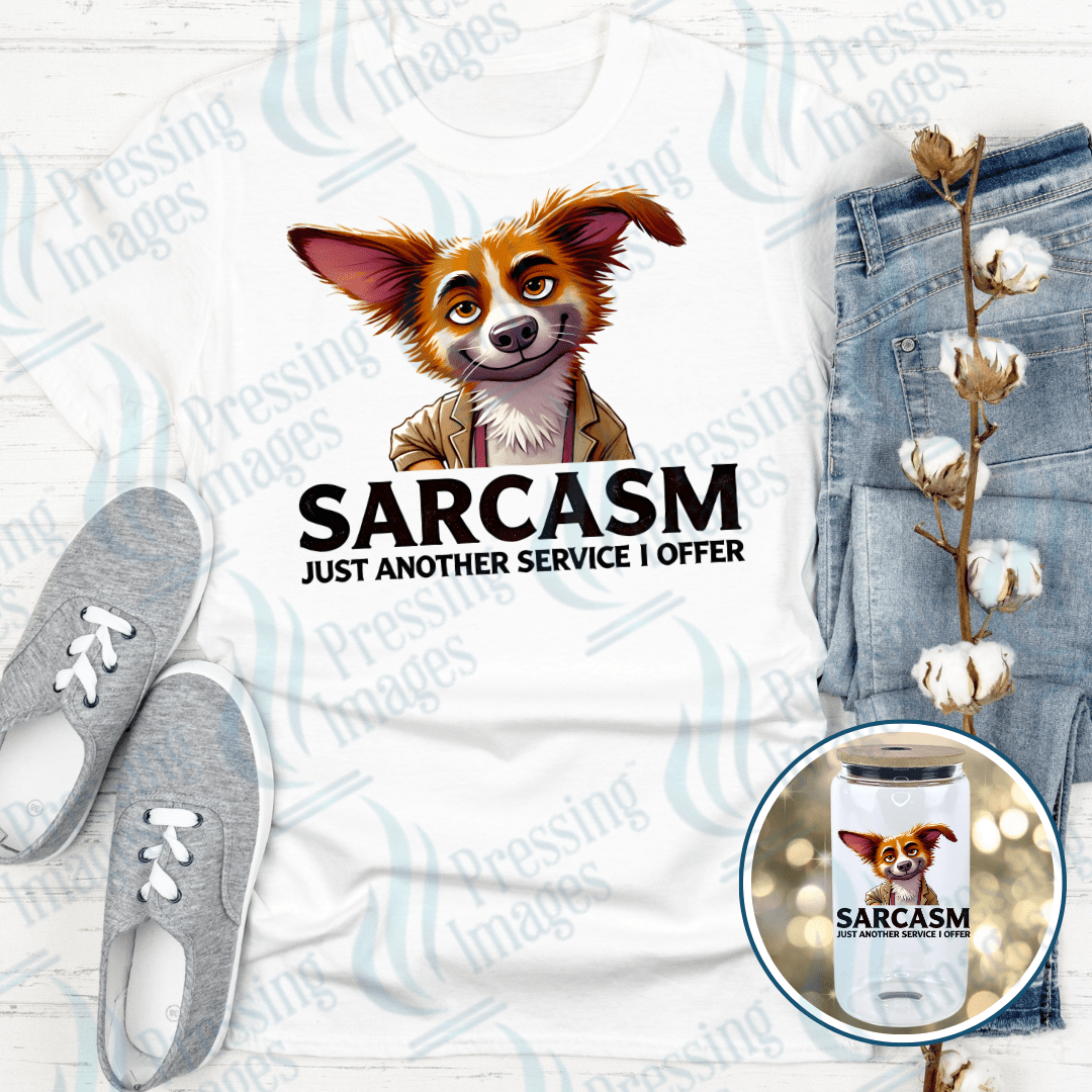 DTF 3972 Sarcasm Just Another Service That I Offer - Pressing Images