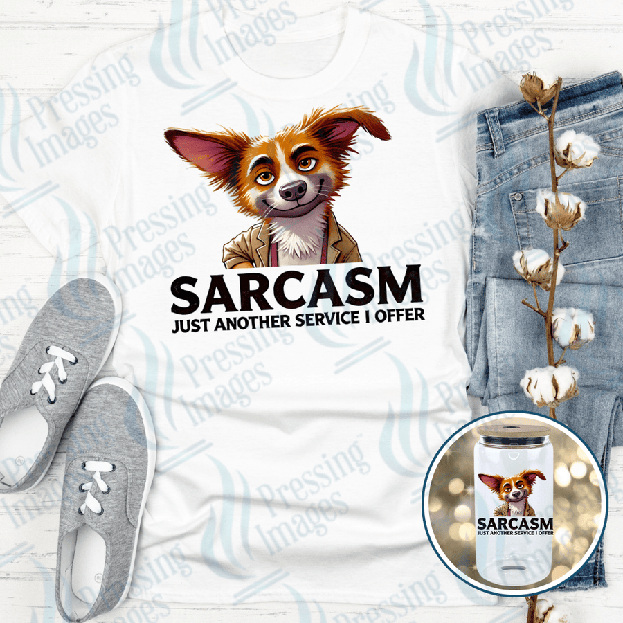 DTF 3972 Sarcasm Just Another Service That I Offer - Pressing Images