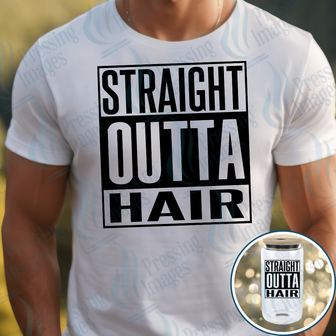 DTF 3974 Straight Outta Hair - Pressing Images