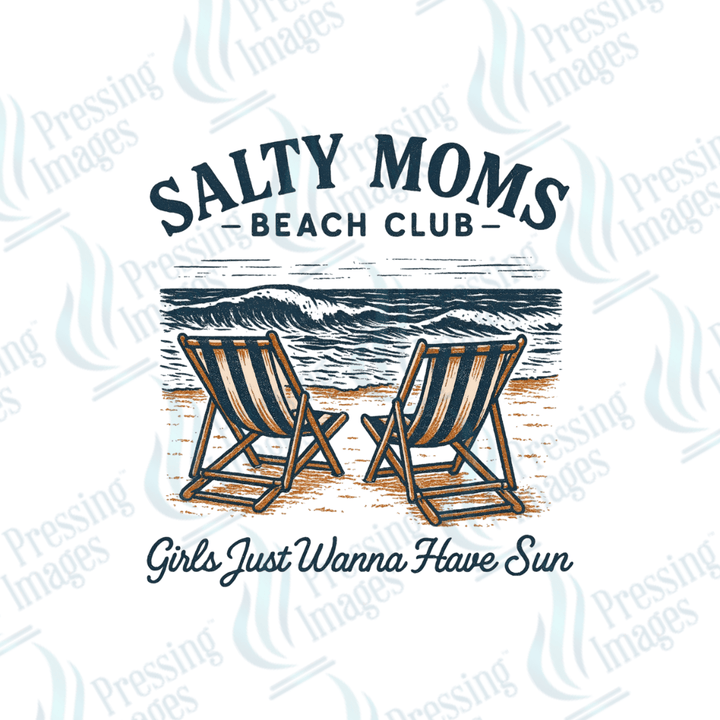 DTF 3994 Salty Moms Beach Club - Pressing Images