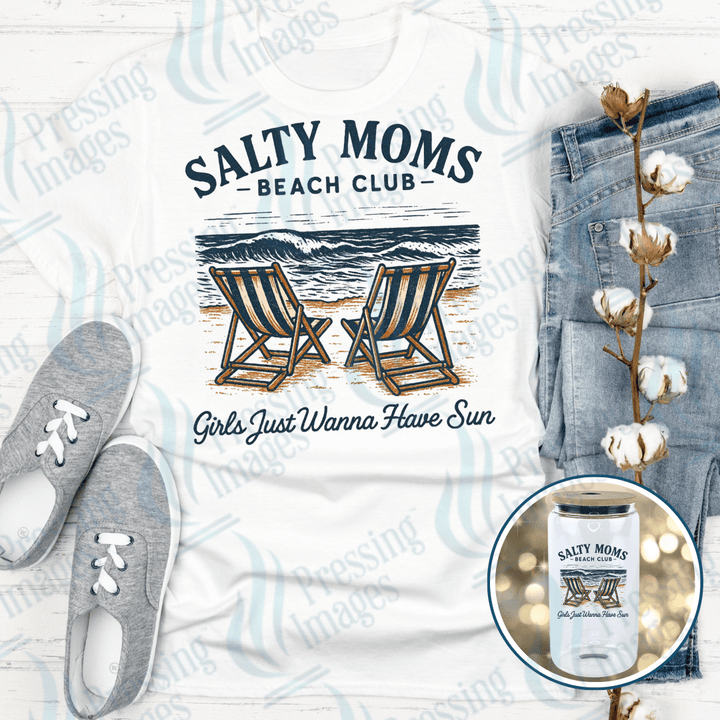 DTF 3994 Salty Moms Beach Club - Pressing Images