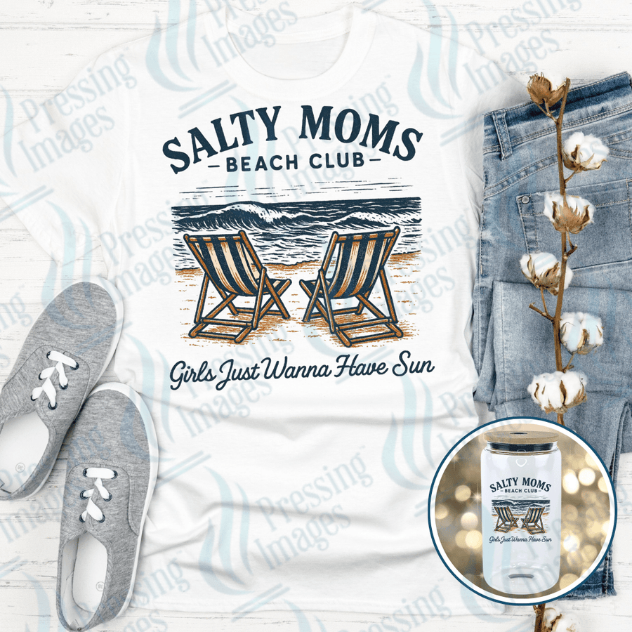 DTF 3994 Salty Moms Beach Club - Pressing Images
