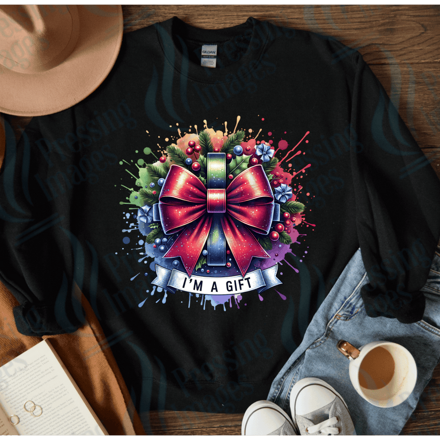 DTF 4026 I'm a gift - Pressing Images