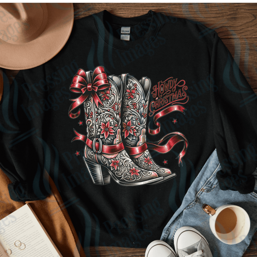 DTF 4031 Howdy Christmas - Pressing Images