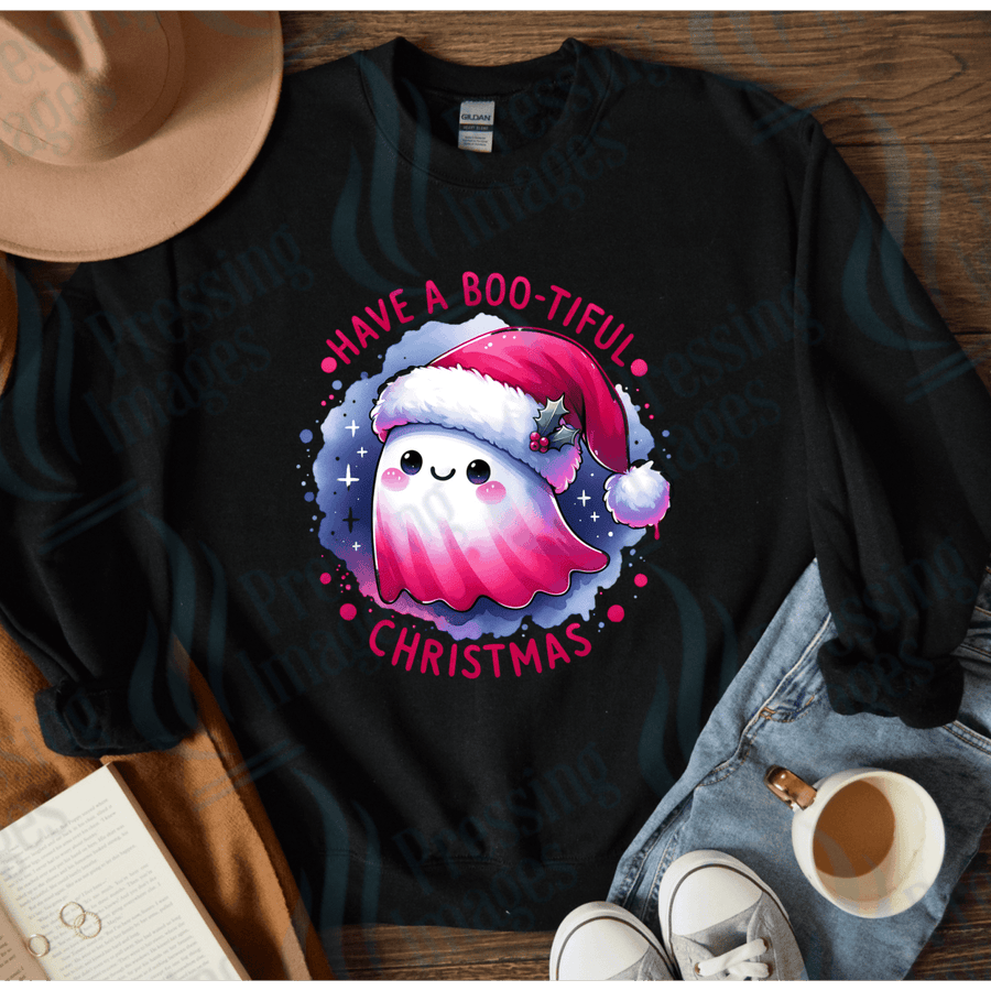 DTF 4033 Have a boo tiful christmas - Pressing Images