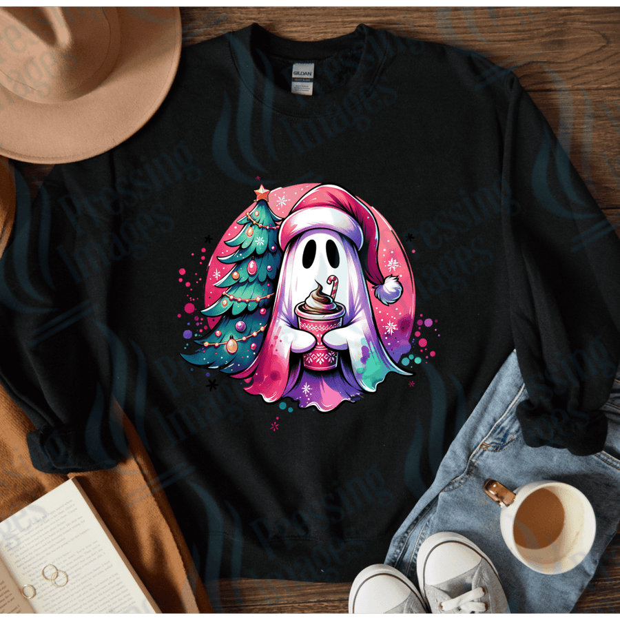 DTF 4036 Christmas ghost - Pressing Images