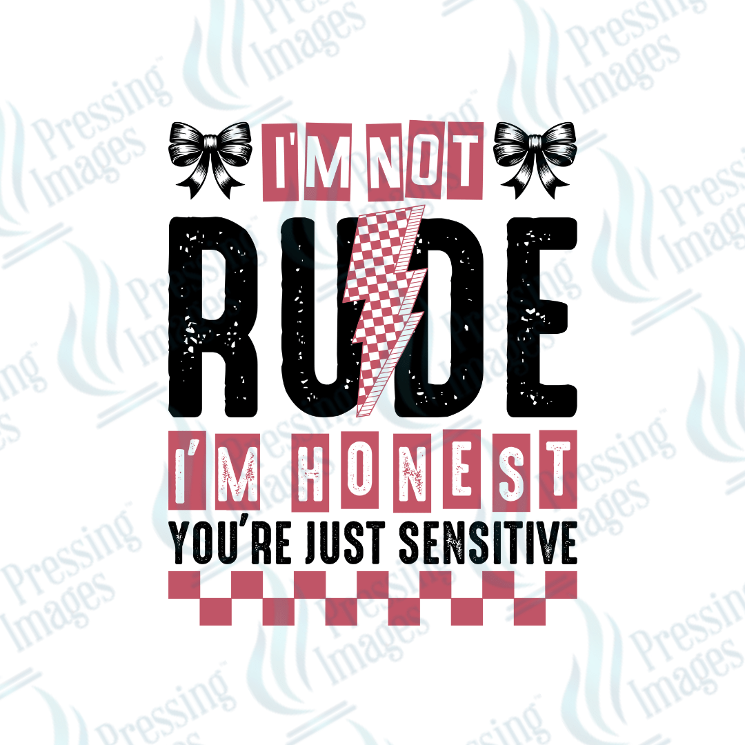 DTF 4041 I'm Not Rude - Pressing Images