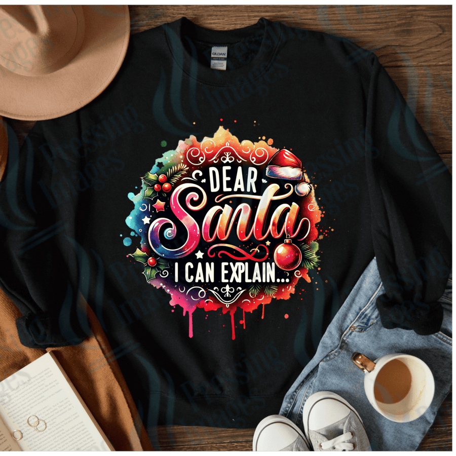 DTF 4043 Dear santa i can explain - Pressing Images