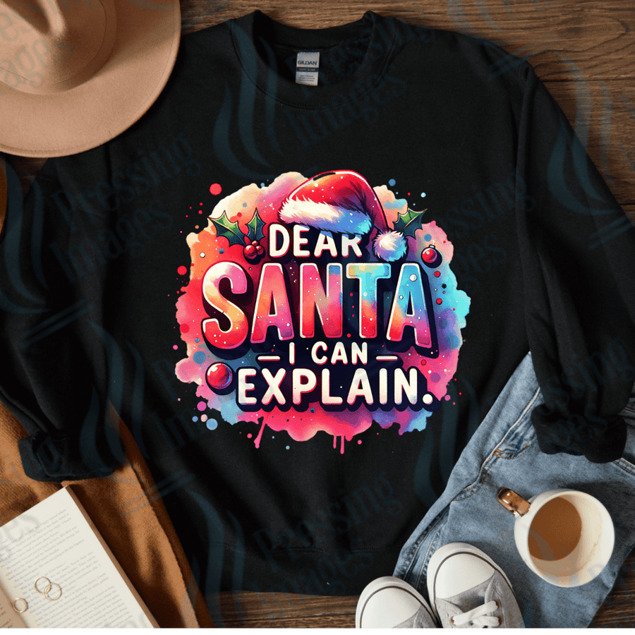 DTF 4044 Dear santa i can explain - Pressing Images