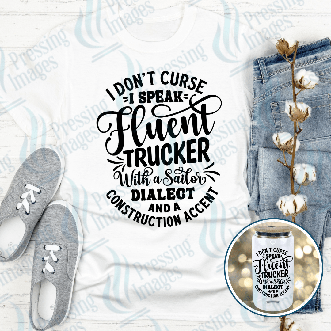 DTF 4045 I Don't Curse - Pressing Images