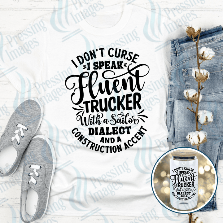 DTF 4045 I Don't Curse - Pressing Images