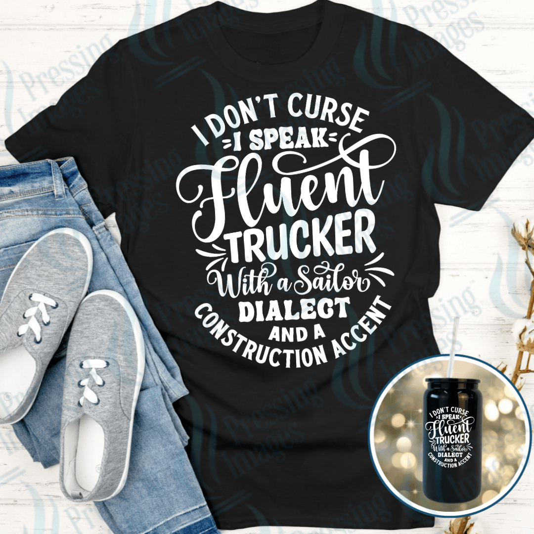 DTF 4045 I Don't Curse - Pressing Images