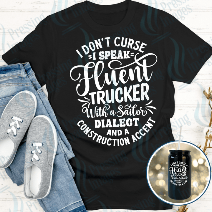 DTF 4045 I Don't Curse - Pressing Images