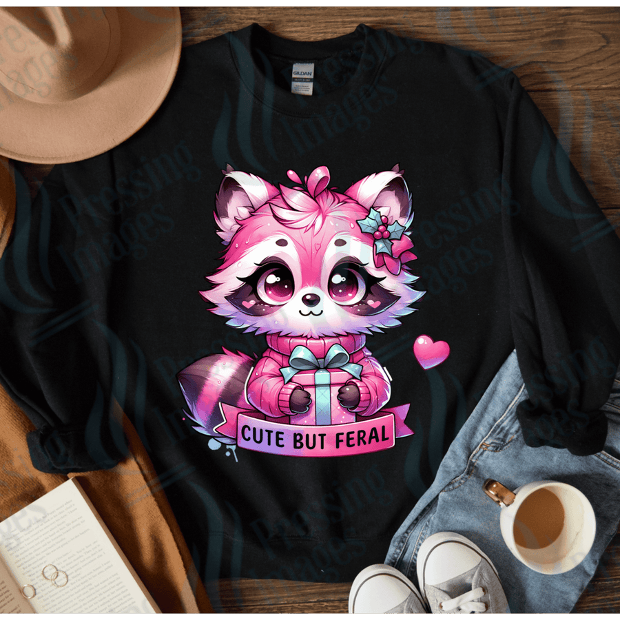 DTF 4047 Cute but feral - Pressing Images