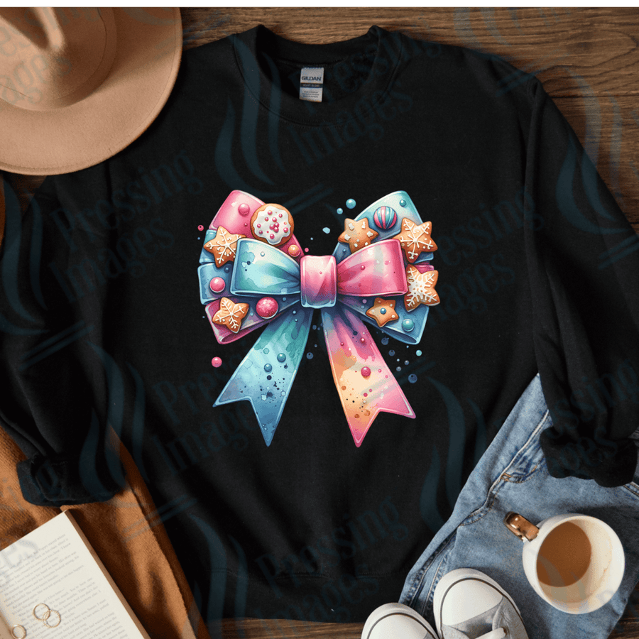 DTF 4055 Sugar cookie bow - Pressing Images
