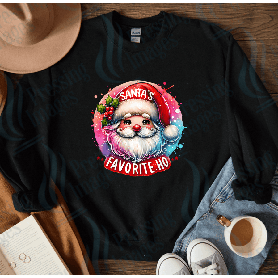 DTF 4060 Santa's fave ho - Pressing Images