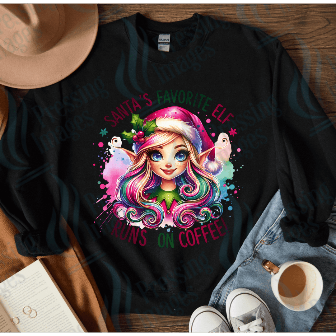 DTF 4062 Santa's fave elf - Pressing Images