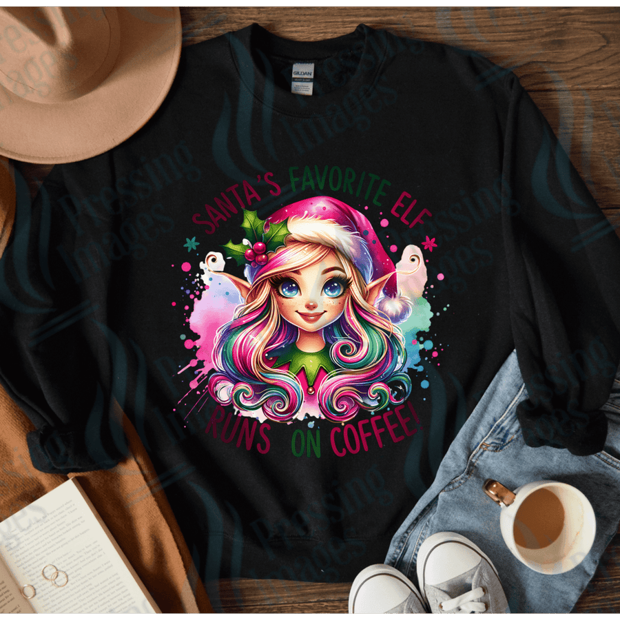 DTF 4062 Santa's fave elf - Pressing Images