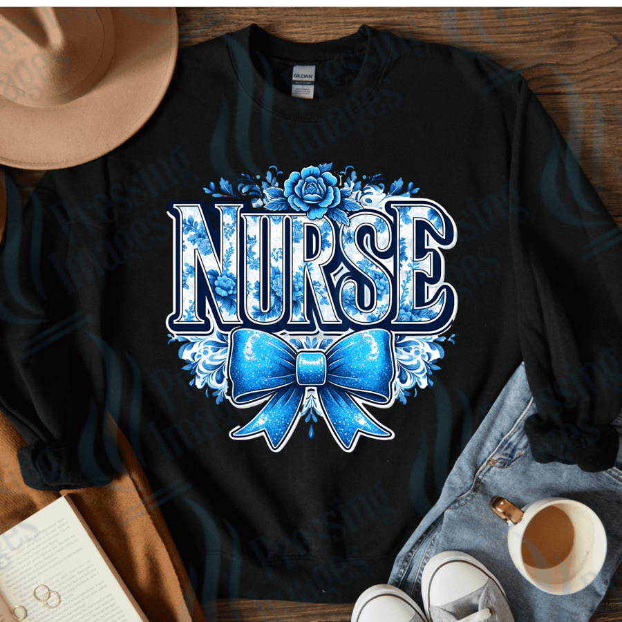 DTF 4064 Nurse blue - Pressing Images