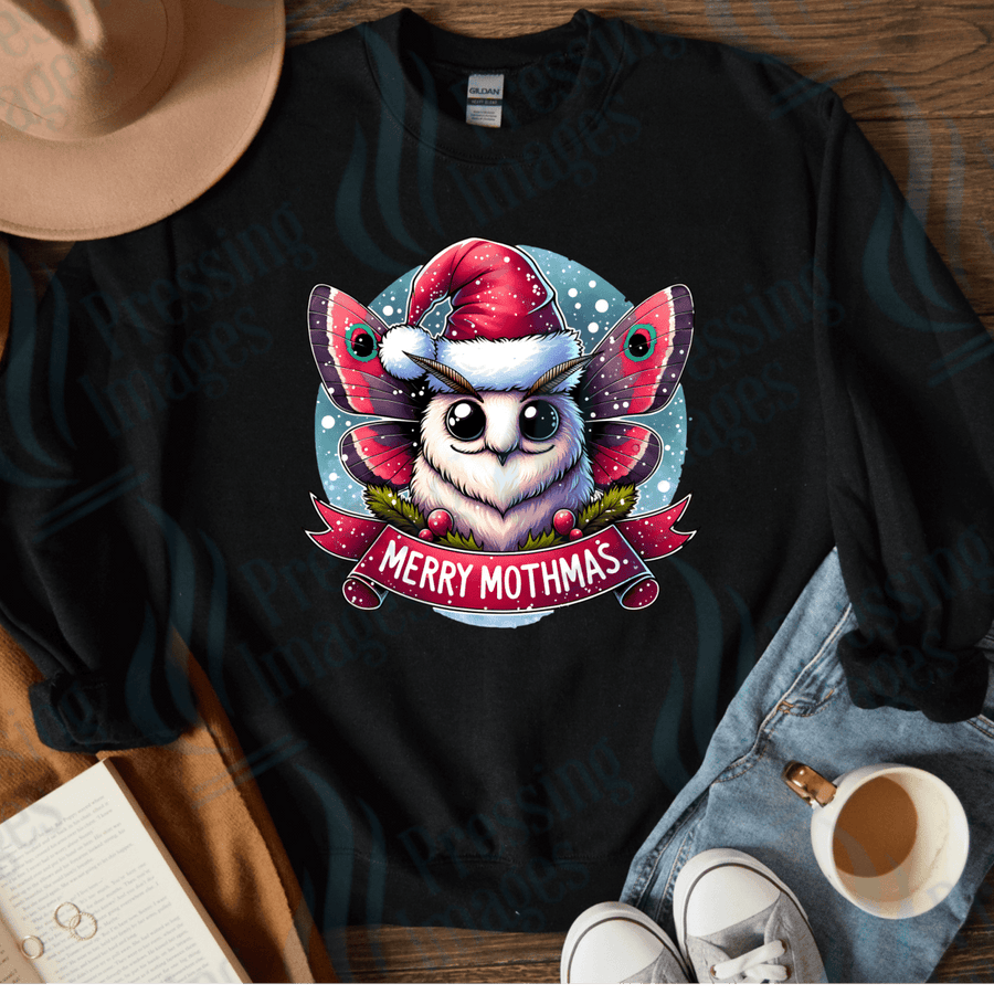 DTF 4072 Merry Mothmas - Pressing Images